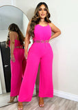 Go All Out  Jumpsuit Pink