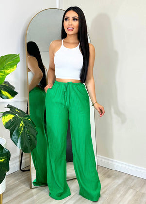 Sidney Linen Pants Green