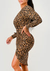ARANTZA ANIMAL PRINT DRESS