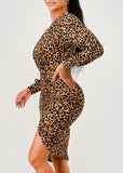 ARANTZA ANIMAL PRINT DRESS
