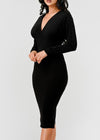 Daria Long Sleeve Dress Black