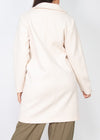 ARYA CREAM COLLARED TWO BUTTON COAT