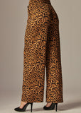 MAXI LEOPARD RIBBED STRETCHY PANTS