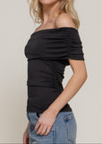 HAVRE BLACK OFF SHOULDER TOP