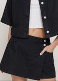 WYNN BLACK MINI SKIRT/SHORT