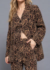 COLETTE ANIMAL PRINT BROWN BLAZER