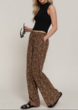 XIANNA ANIMAL PRINT FLARED PANTS