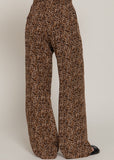XIANNA ANIMAL PRINT FLARED PANTS
