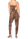 Francella Strapless Animal Print Jumpsuit