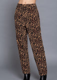 ADHARA ANIMAL PRINT HIGH RISE PANTS