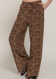XIANNA ANIMAL PRINT FLARED PANTS