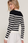 Keep Your Promise Cardigan Black/White