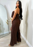 Always Mine Jumpsuit Brown