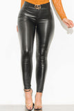 Eva Faux Leather Pants Black - Fashion Effect Store