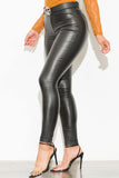 Eva Faux Leather Pants Black - Fashion Effect Store