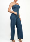 Giselle Denim Tube Jumpsuit