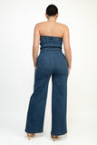 Giselle Denim Tube Jumpsuit