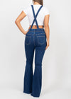 WINTERS DARK BLUE SUSPENDED DENIM OVERALL JEANS