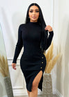 Bella Dress Black Long Sleeve