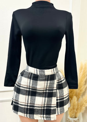 Loretta Skirt/Short Black/White