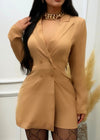 Amara Blazer Romper Khaki