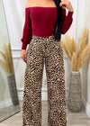 ALIX ANIMAL PRINT FLARED PANTS