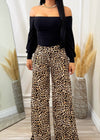 ALIX ANIMAL PRINT FLARED PANTS