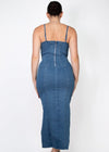 Dania Denim Dress Side Slit