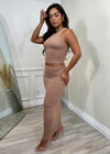 DIVINE LUXURY DRESS MOCHA