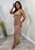 DIVINE LUXURY DRESS MOCHA