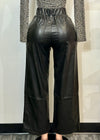 VALENTINA BLACK FAUX LEATHER PANTS