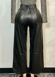 VALENTINA BLACK FAUX LEATHER PANTS
