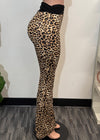 Eva Highly Stretchy Ultra soft Cheetah Print Wide Leg Leggings