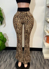 Eva Highly Stretchy Ultra soft Cheetah Print Wide Leg Leggings
