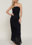 SELENA BLACK DRESS STRAPLESS