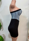 CANDY DRESS BLACK/DENIM