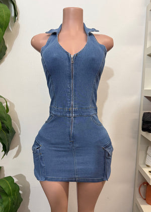 GLENDA DENIM DRESS
