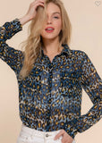 Jannah Blouse Animal Print Blouse