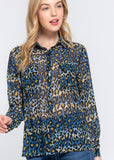 Jannah Blouse Animal Print Blouse