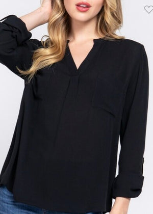 Genoveva Black Blouse