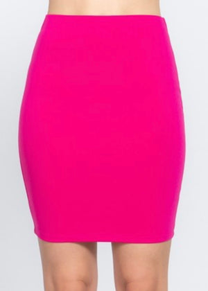 Missing You Skirt Hot Pink