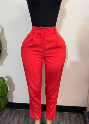Amelia Pants Red