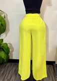 Lush Pants Lime Green