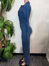 PARKER LONG SLEEVE DENIM JUMPSUIT