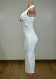 REMI WHITE HALTER OPEN BACK MAXI DRESS
