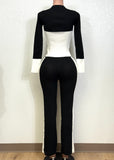 ELOWIN BLACK & WHITE COLORBLOCK  SET