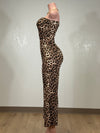 LIA ANIMAL PRINT STRAPLESS JUMPSUIT