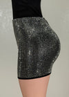 WYNTER RHINESTONE STUD STRETCHY MINI SKIRT