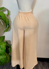 AILA KHAKI HIGH WAIST FLARED PANTS