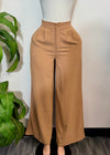LUSH CAMEL FLARED PANTS